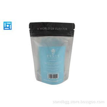 Light Blue Sealable Foil Ziplock Stand Up Pouches Package W